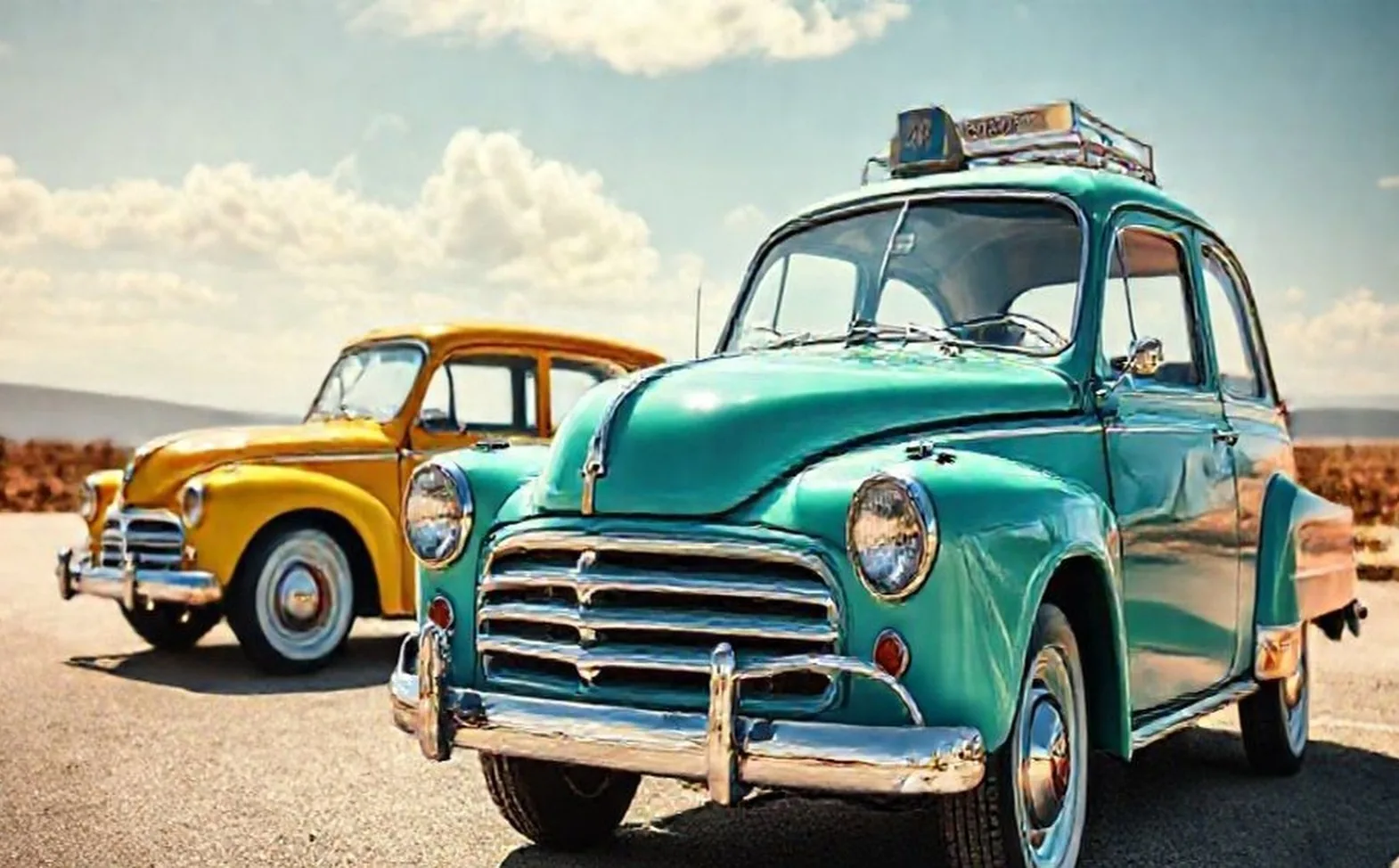 Retro automobile rental service